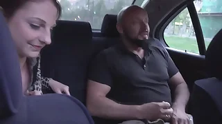 Old hideous dude penetrates 18yo teen in Taxi-cub